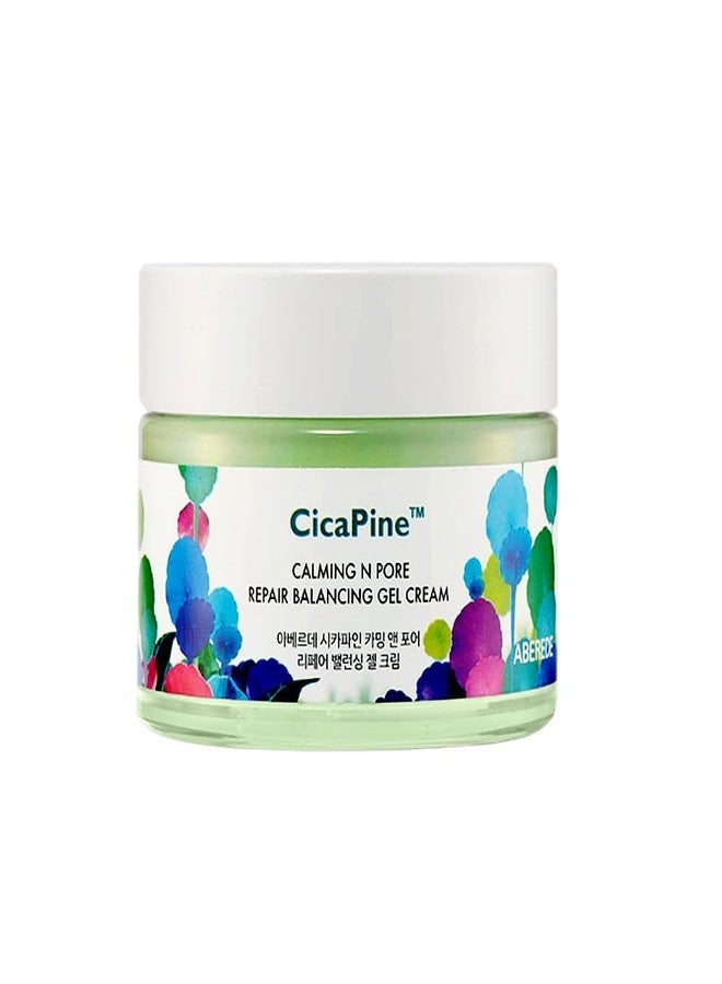 ABEREDE Cicapine Calming & Pore Repair Balancing Gel Cream 1.69 fl oz / 50ml, Cica Soothing Gel Cream for Sensitive & Acne-Prone Skin, Pore Minimizing & Tightening Moisturizer Vegan K-Beauty Skincare - Image 1